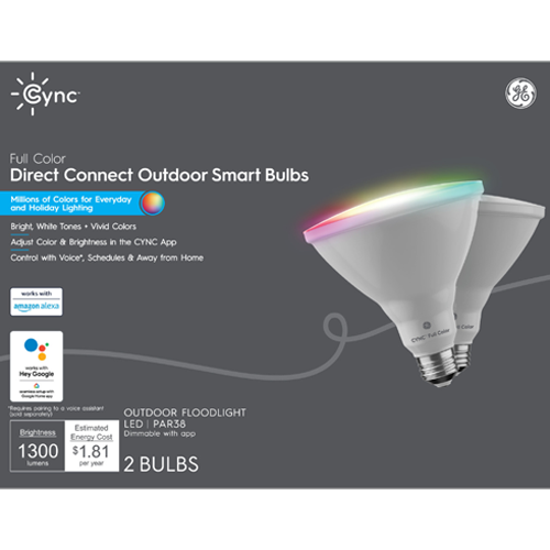 Cync Full Color PAR38 Outdoor Color Changing LED Smart Light Bulb