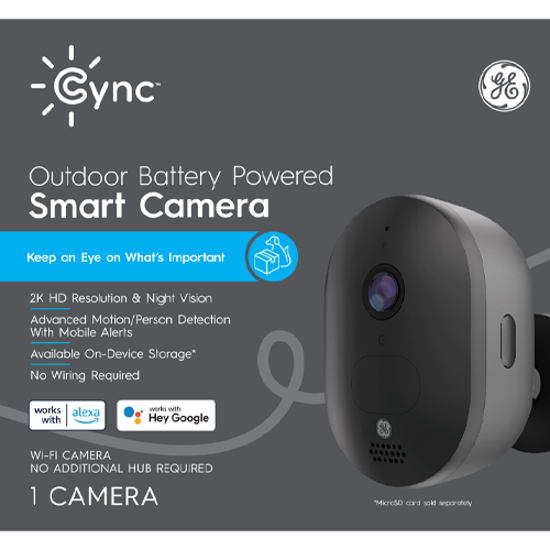 Cync Outdoor Smart Security Camera, Battery Operated