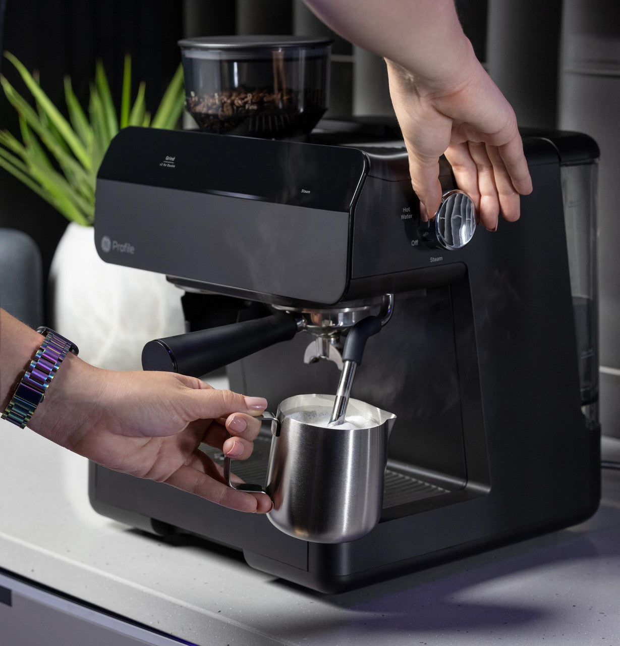 GE Profile™ Semi Automatic Espresso Machine + Frother